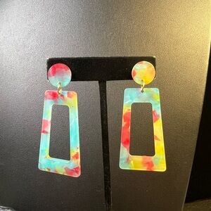 Colorful Acrylic Geometric Earrings